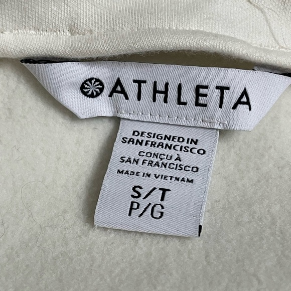 ATHLETA Moto Jacket in Magnolia Off- White, Size Small - Picture 12 of 16